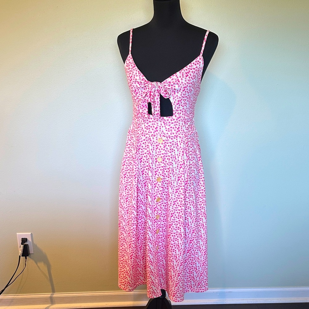🕶️Pink Floral Women's Dress